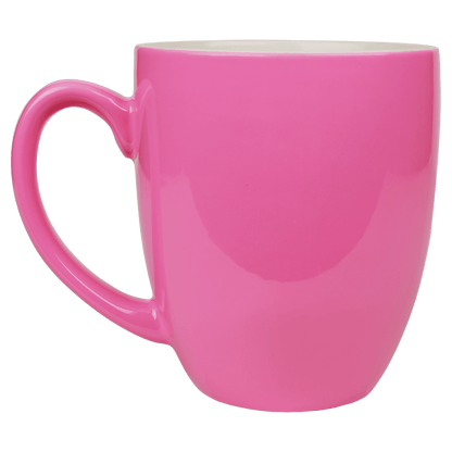 16 oz. Ceramic Bistro Mug, Pink