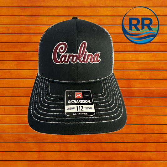 Richardson 112 Black/ White: Carolina Script