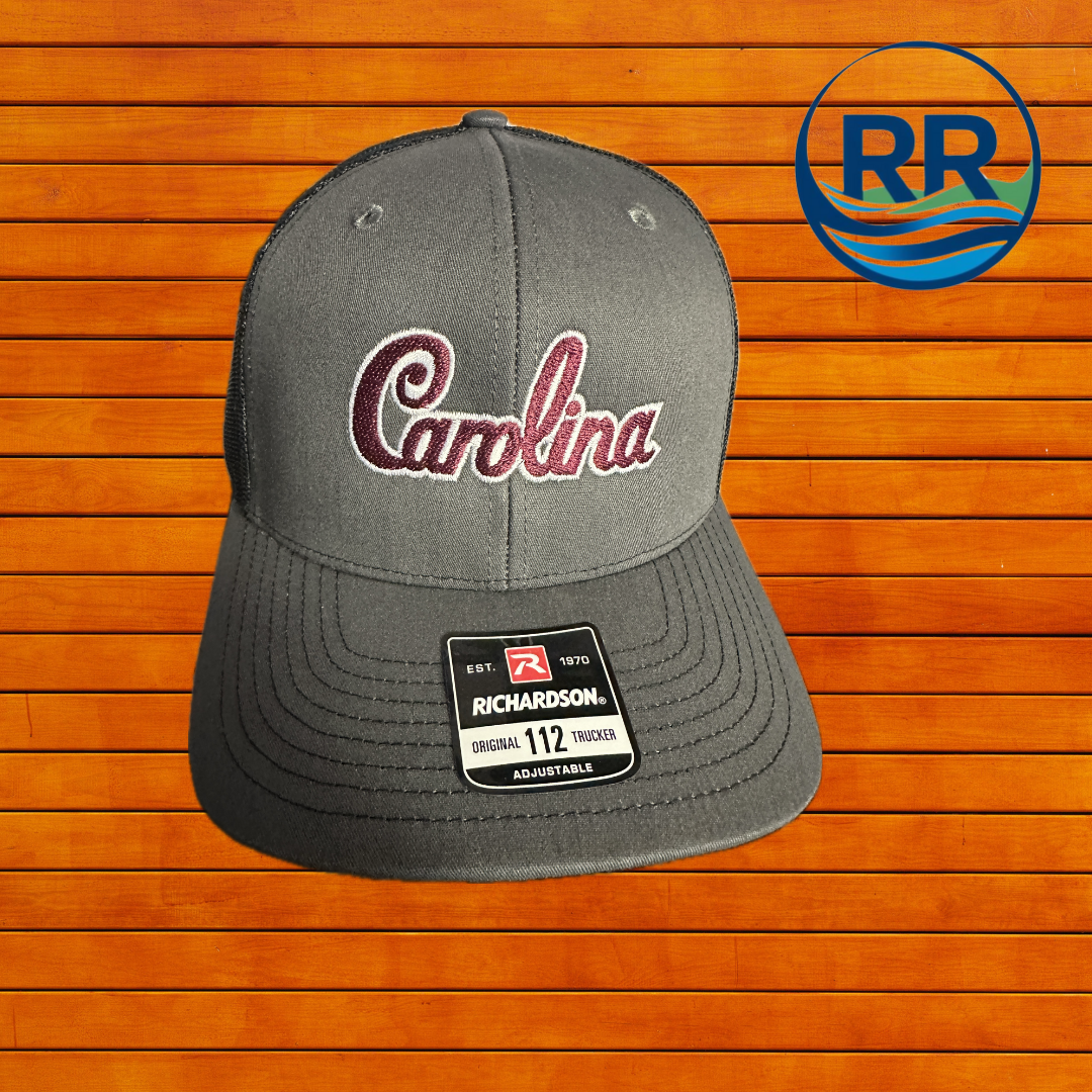 Richardson 112 Charcoal/Black: Carolina Script