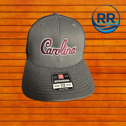 Richardson 112 Charcoal/Black: Carolina Script