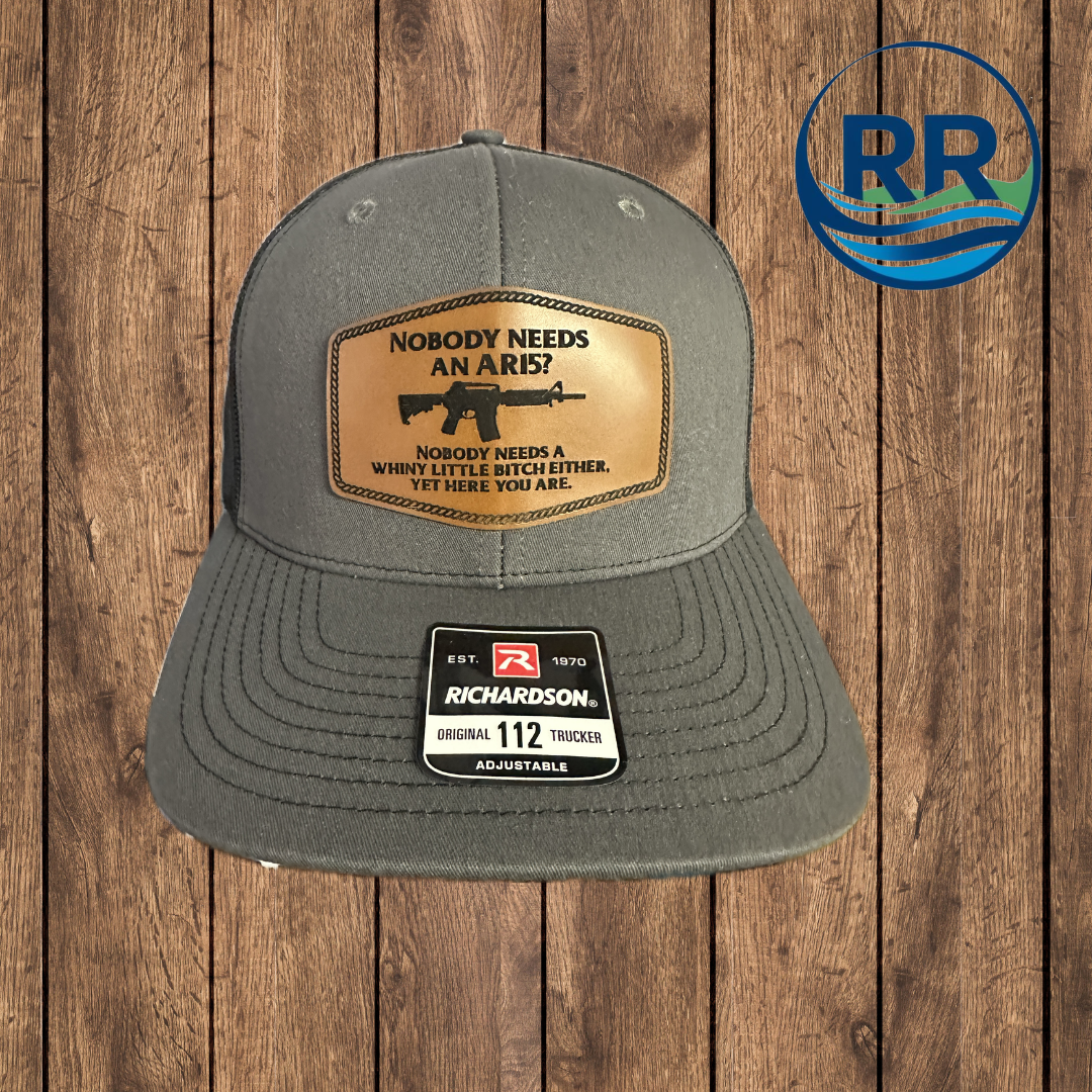 Nobody needs a AR 15?  Hat: Charcoal/Black