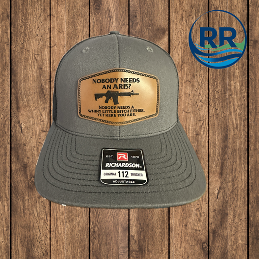 Nobody needs a AR 15?  Hat: Charcoal/Black
