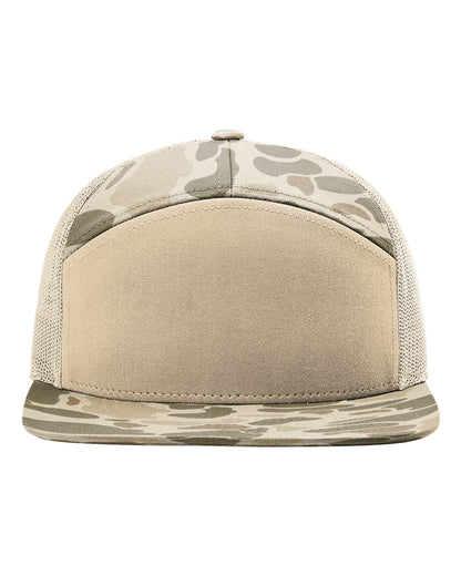 Patch: Richardson 168P -Printed 7 Panel Trucker Hat