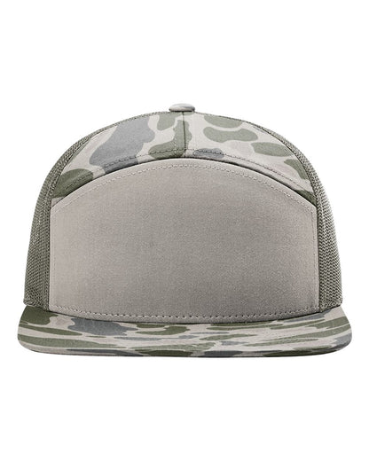 Patch: Richardson 168P -Printed 7 Panel Trucker Hat