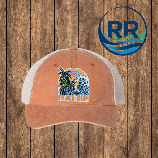 Beach Bum Patch Cap, Orange/ Stone