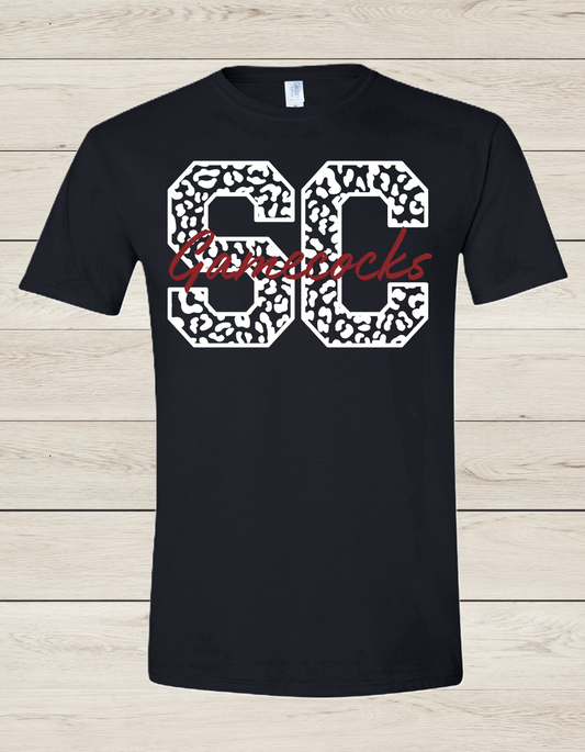 Leopard SC Gamecocks T Shirt*