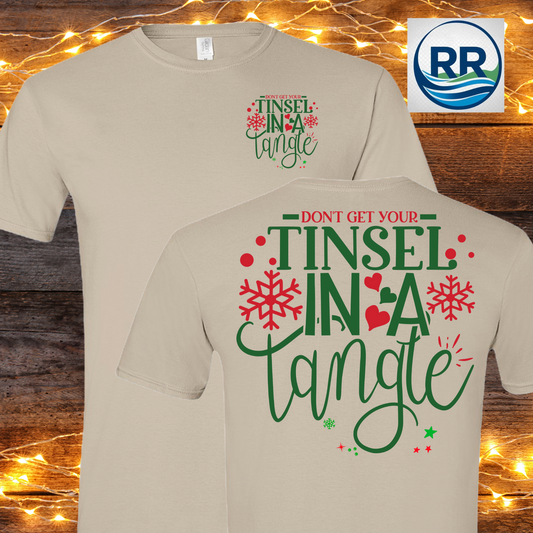 Tinsel Tangle T-Shirt: Sand