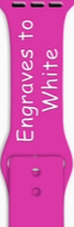 Dual Layer Silicone Apple Watch Band: Hot Pink