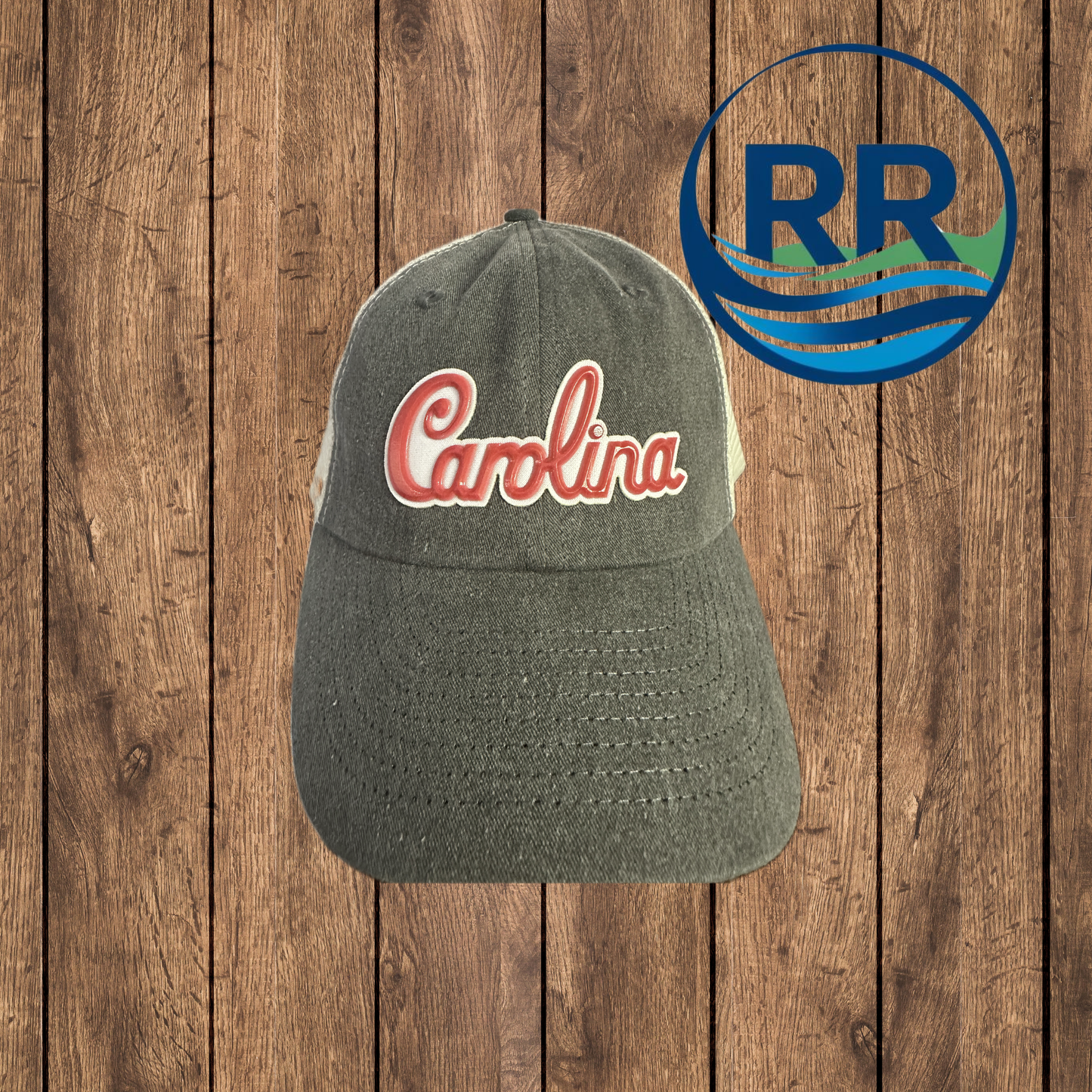 Carolina 3D Patch Cap, Black/ Stone