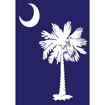 Garden Flag: SC Crescent Moon & Palmetto Tree