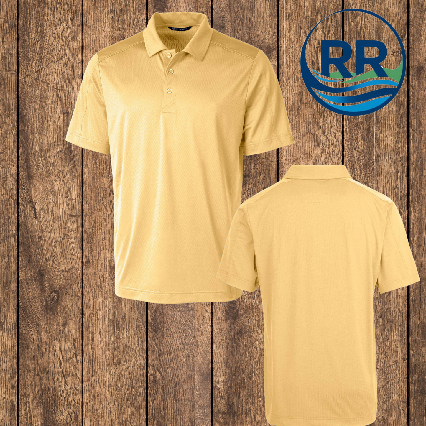 Cutter & Buck Textured Stretch Polo: Desert
