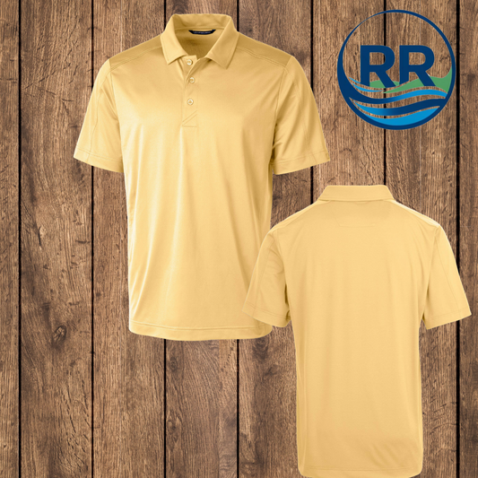 Cutter & Buck Textured Stretch Polo: Desert