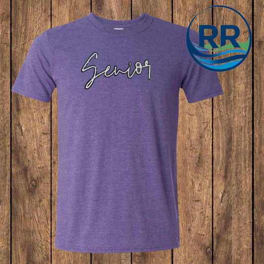 Senior:: SoftStyle T, Heather Purple