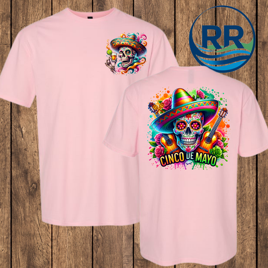 Cinco de Mayo Skull: Pink