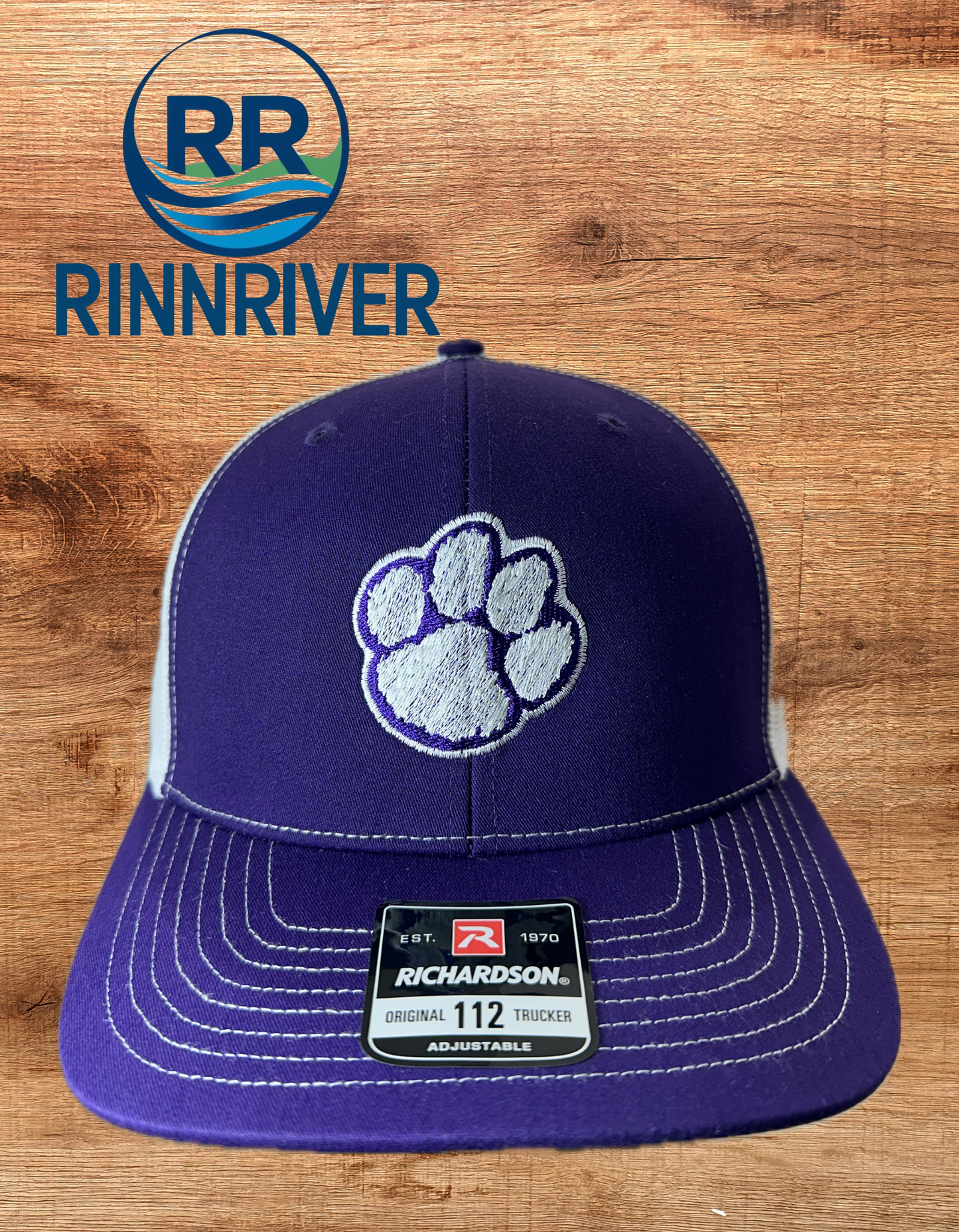 Richardson 112 Saluda  Tiger Paw: Purple/White