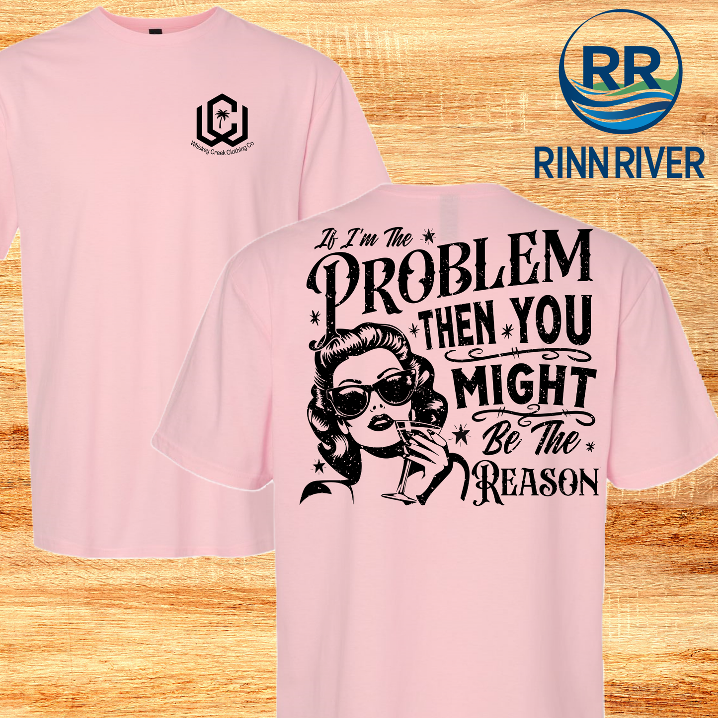 If I'm The Problem SoftStyle, Light pink