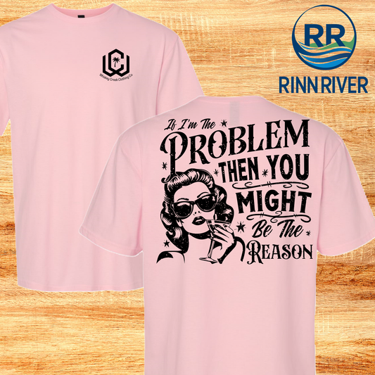 If I'm The Problem SoftStyle, Light pink