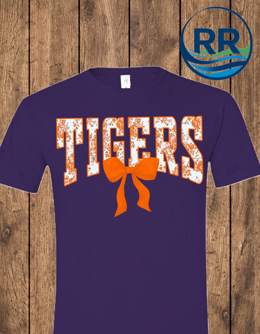 Tiger Orange Floral T-Shirt