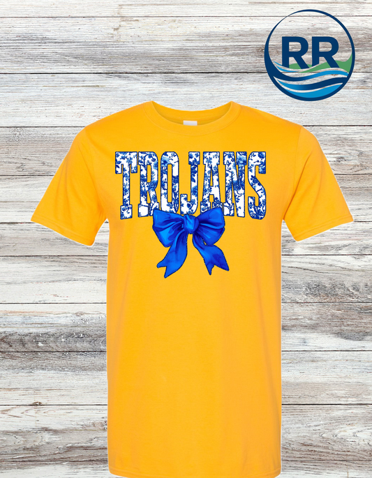 Trojans Floral T-Shirt:Youth T-Shirt: