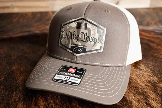 UV Patch Richardson 112 Trucker Cap: WTP-Hex Camo