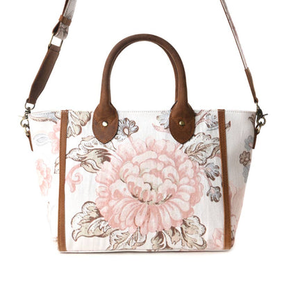 Myra Rosy Trails Crossbody Bag in Faded Plum: Faded Plum