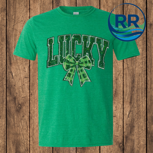 Lucky w/ Bow: SoftStyle T