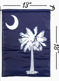 Garden Flag: SC Crescent Moon & Palmetto Tree