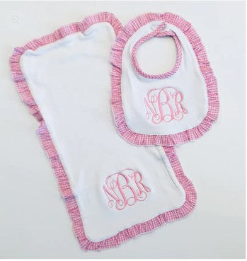 Gingham Burp Cloth*