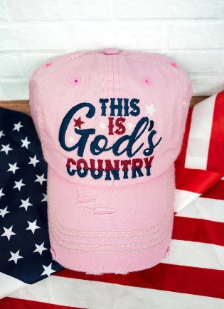 Gods Country Hat-Pink*