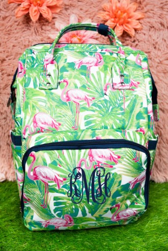 Flamingo Island Diaper Bag Backpack*
